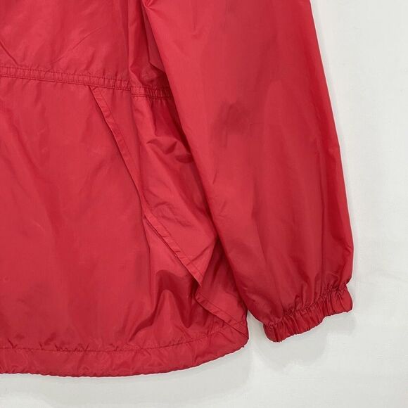 Casual Gear Rain Hooded Mens Large Red Long Sleeve Full Zip Jacket - Picture 9 of 14